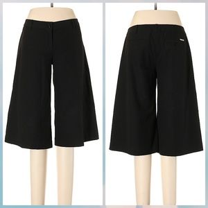 Michael Kors Black Gaucho Cropped Pants